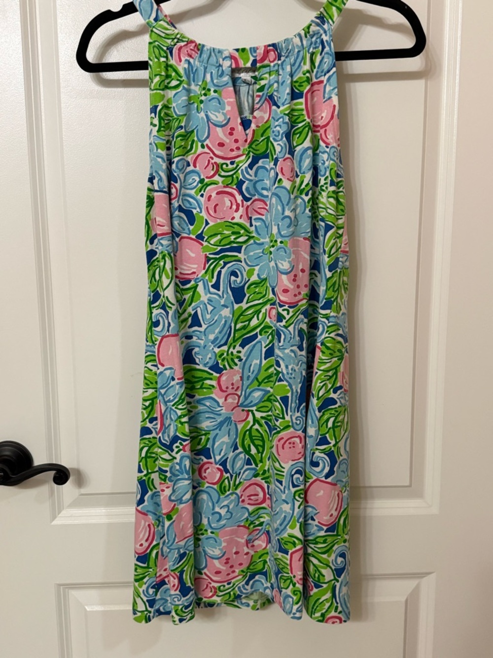 Floral Midi Skirt in Blue, Pink & Green